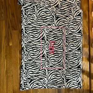 These are zebra print pillow shams with the name Amber on them.